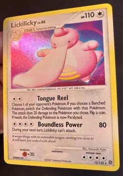 Lickilicky HEAVY HOLO BLEED 12/132 Secret Wonders Pokemon Card Holo Rare - Nm - Image 2