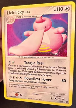 Lickilicky HEAVY HOLO BLEED 12/132 Secret Wonders Pokemon Card Holo Rare - Nm - Image 3