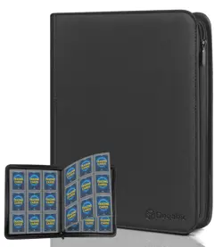 Card Binder 9 Pocket, 540 Card Album Holder, Side Loading, Black - Protects TCG - Image 1