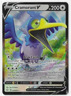 Cramorant V - 054/072 - Pokemon Shining Fates Sword & Shield Ultra Rare Card NM - Image 1