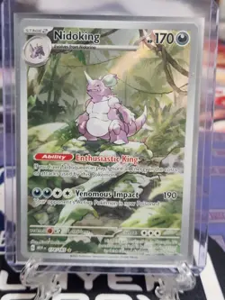 Pokemon TCG Nidoking Scarlet & Violet 151 Illustration Rare Card 174/165 - Image 1