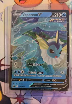 Vaporeon V SWSH150 SWSH: Sword & Shield Promo Cards Holo - Image 1
