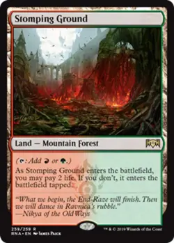 [1x] Stomping Ground - Foil Near Mint, English Ravnica Allegiance MTG Magic - Image 1