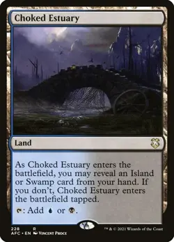 MTG Choked Estuary (228/359) Adventures in the Forgotten Realms Commander LP - Image 1