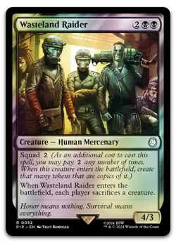 Wasteland Raider #52 (Foil) (NM) Fallout PIP Magic MTG - Image 1