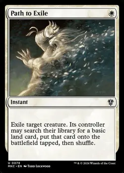 Path to Exile - Commander: Murders at Karlov Manor MKC- MTG - NM - Magic - 78 U - Image 1