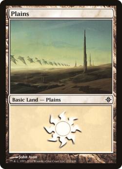 Plains (232) #232 (Foil) (MP) Rise of the Eldrazi ROE Magic MTG - Image 1