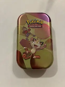 Pokemon TCG: Scarlet & Violet 151 Mini Tin- Meowth and Hitmonchan Factory Sealed - Image 1