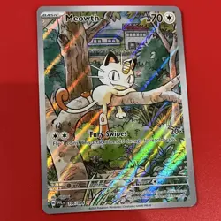 Meowth #106/094 Me02: Phantasmal Flames Illustration Rare Holo EN 70HP - Image 1