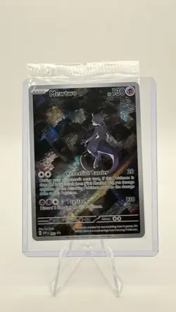 MEWTWO SVP 052 Scarlet Violet 151 Promo Illustration Rare Pokemon Card SEALED - Image 1