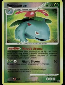 Venusaur Holo Rare Secret Wonders 20/132 Grass Reverse Holo Pokemon Card - Image 1