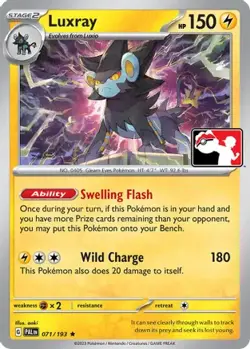 Luxray 071/193 Rare 2022 Prize Pack Series Cards Pokemon Near Mint - Image 1