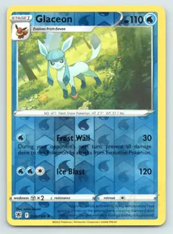 Pokemon Glaceon Astral Radiance ASR R REVERSE HOLO 038/189 NM - Image 1