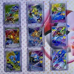 Pokemon First Partner Illustration Series 1 Complete Set (w/ Error Popplio) 😯🔥 - Image 1