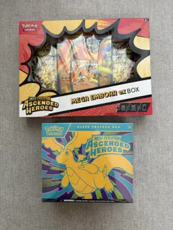 Pokemon Ascended Heroes Elite Trainer Box (ETB) New Factory Sealed & Mega Ex Box - Image 1