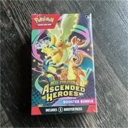 Pokemon TCG Mega Evolution—Ascended Heroes Booster Bundle 6 Packs English - Image 1