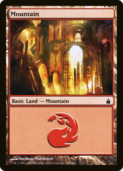 Mountain (299) #299 (Foil) (MP) Ravnica City of Guilds RAV Magic MTG - Image 1