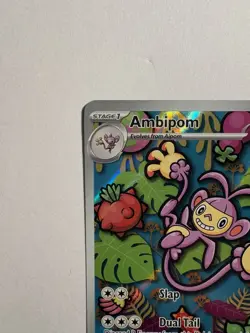 Pokemon Ambipom 107/094 Me02: Phantasmal Flames Illustration Rare Holo NM - Image 5