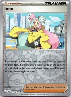 Iono - 185/193 Reverse Holofoil Uncommon SV02: Paldea Evolved 185/193 NM Poke... - Image 1