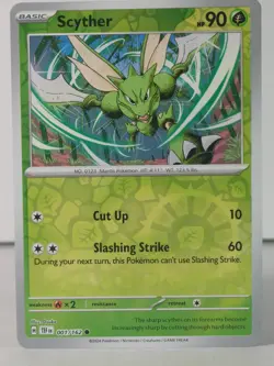 Scyther - Reverse Holo - Temporal Forces #001 - POKEMON - NM - V - Image 1