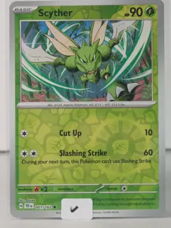 Scyther - Reverse Holo - Temporal Forces #001 - POKEMON - NM - V - Image 5