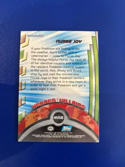 Pokemon Topps Heroes & Villains Nurse Joy Non Holo #HV16 - Image 2