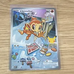 Pokemon Chimchar Promo 041 MEF Stamped Holo Basic Fire 60HP English - Image 1