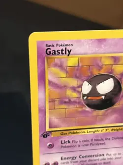 1999 Pokemon Gastly 33/62 Fossil 1st First Edition - Image 2