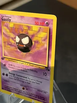 1999 Pokemon Gastly 33/62 Fossil 1st First Edition - Image 3