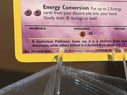 1999 Pokemon Gastly 33/62 Fossil 1st First Edition - Image 5