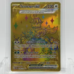 Pokemon TCG Prismatic Evolutions Terapagos ex #180/131 Hyper Rare LP+ - Image 1