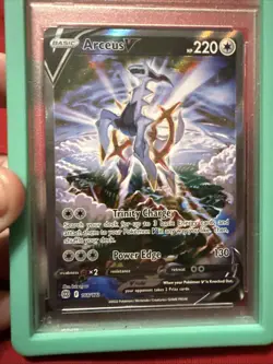 2022 Pokemon SWSH Brilliant Stars #166 FA Arceus V PSA 10 GEM MINT - Image 5