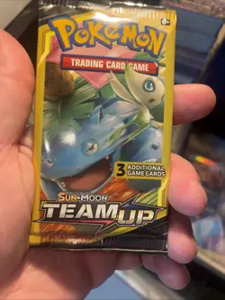 Pokemon TCG Sun & Moon Team Up 3 Pack Booster Venusaur & Celibi Sealed - Image 5
