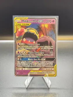 Pokemon TCG Muk Alolan Muk GX 61/214 Ultra Rare Unbroken Bonds NM - Image 1