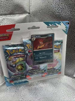 Pokemon Journey Together 3pack Blister. 2x Yanmega & 2x SCrafty. New And Sealed! - Image 5