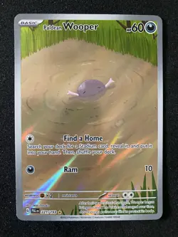 Pokemon TCG Paldean Wooper 221 Illistration Rare Paldea Evolved Charizard Eevee - Image 1