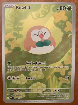 Pokemon Journey Together Rowlet Illustration Rare 090/088 NM Full Art - Image 1