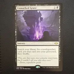 1 x Unmarked Grave - Rare - Sorcery - Modern Horizons 2 (MH2) - LP/EX - MTG - Image 1