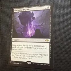 1 x Unmarked Grave - Rare - Sorcery - Modern Horizons 2 (MH2) - LP/EX - MTG - Image 2