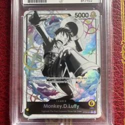 One Piece - Monkey D Luffy - ST29-001 Egghead Parallel - ACE Gem Mint Perfect 10 - Image 5