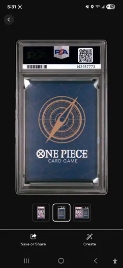 2024 ONE PIECE MONKEY D. LUFFY GEAR 5 STARTER DECK ST18 PURPLE ENGLISH PSA 10 - Image 2