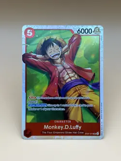 One Piece TCG ~ Monkey D Luffy ~ ST21-014 SR Foil Starter Deck EX: Gear 5 : NM - Image 1