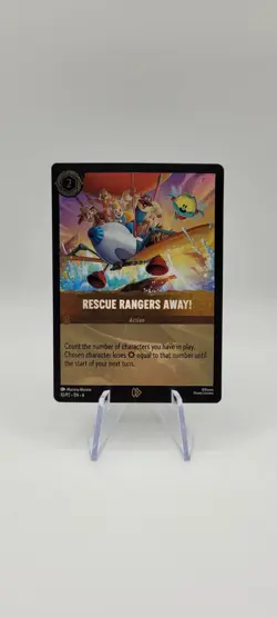 Disney Lorcana TCG: Rescue Rangers Away! 10/P2 FOIL League Promo Azurite Sea NM - Image 1