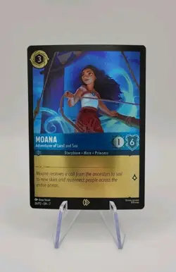 Disney Lorcana TCG: Moana 26/P2 Adventurers on Land and Sea CINEMARK Promo - NM - Image 1