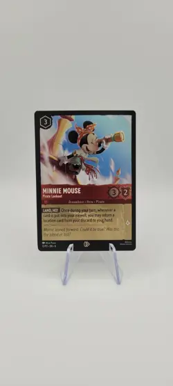 Disney Lorcana TCG: Minnie Mouse - Pirate Lookout 12/P2 Cold Foil Promo - NM - Image 2