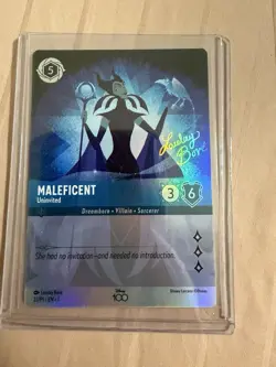 Maleficent - Uninvited (Alternate Art) - Disney100 Promos (D100) - Lorcana - Image 1