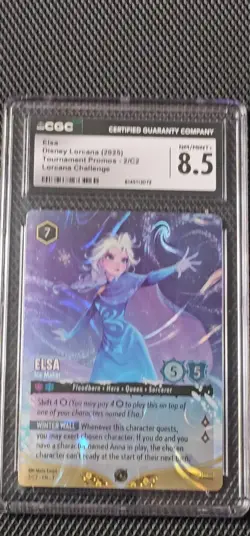 Lorcana Elsa - Ice Maker Foil Promo DLC Challenge 2/C2 Top Cut Promo Cgc 8.5 - Image 2