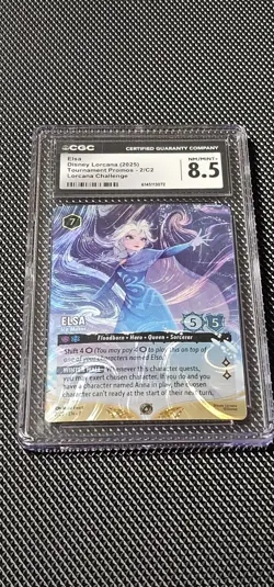 Lorcana Elsa - Ice Maker Foil Promo DLC Challenge 2/C2 Top Cut Promo Cgc 8.5 - Image 3