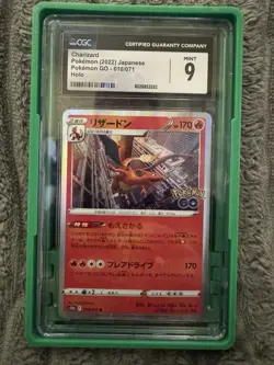 Charizard #010/071 CGC Mint 9 Japanese 2022 Pokemon Go Set - Image 1