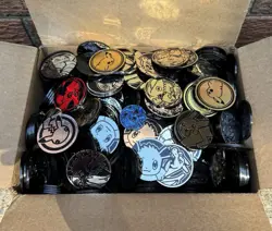 Lot of 500x Official Pokemon Coins - Jumbo & Small Coins - Image 1